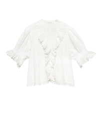 HENRI TOP -- SALT EYELET