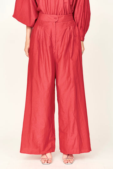 Calistoga Pant in Red